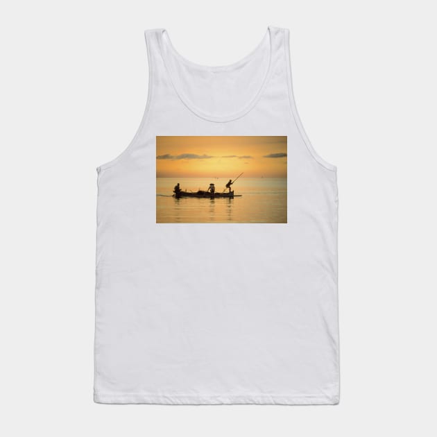 Fishermen at Dusk Tank Top by fotoWerner